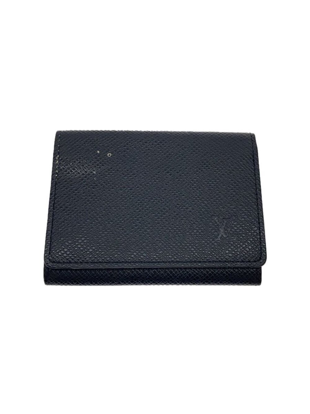 LOUIS VUITTON Envelope Wallet Carte de Visite NM Taiga Black Cowhide Black